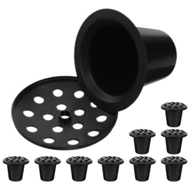 Toddmomy 10pcs Cemetery Grave Vase Inserts, 16 Holes Plastic Cemetery Flowers Holder Bracket for Grave Vase Reusable Cemetery Decor Tombstone Markers Memorials Sympathy