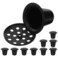 Toddmomy 10pcs Cemetery Grave Vase Inserts, 16 Holes Plastic Cemetery Flowers Holder Bracket for Grave Vase Reusable Cemetery Decor Tombstone Markers Memorials Sympathy