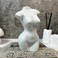 NAKOR HOME Body Vase Female Form,Woman Body Vase,Butt Vases Bust Vase,Cute Small Funny Novel Funky Vase Home Decor,Matte White Ceramic