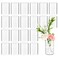 24 Pack Acrylic Vases, 4 Inch Small Cylinder Acrylic Vases Bulk Clear Cylinder Plastic Flower Vase Unbreakable Plastic Vases for Centerpiece Home Office Decor