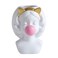 ZUOLUO Bubble Blowing Girl Plant Pot Vase Cute Flower Vase Funny Planter Flowerpot Cactus Succulent Planting Pot Makeup Brush Holder Tabletop Storage Jar Art Figurine Statue Home Office Decoration
