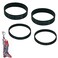 Dorifa 4 Pcs Replacement Belts for Dyson DC07, DC04, DC14, DC33 Vacuum, Clutch Belt Set, Replace Parts DY-902514-01
