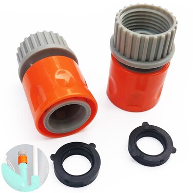 Quick Coupler for Portable Pool Vacuum, Suction Tip with Sealant Tape, Pool Vacuum Hose Attachment for Jet Underwater Cleaners, Mini Vac, Pool Leaf Vacuums