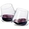 Un-Spillable Stemless Wine Glasses   Single   Spill-Proof Aerating Wine Glass, No Stem Tilted Glassware for Whiskey, Champagne, Cocktail, Water, Wine Aerator Spill Resistant Gift For Her, Him 13.5OZ