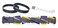 Brushroll and Belts for Bissell Cleanview Swivel Pet crosswave 2252 2254 2258 2486 2488 2489 22543 24899 1327 1333 2253 1813 1820 Vacuum Cleaner Replacement Parts No.1604545 &amp; 1611230