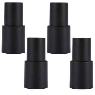 4 Pieces Vacuum Hose Adapter Universal Vacuum Hose Adapter 35mm (1 3/8 inch) to 32mm(1 1/4 inch) Vacuum Hose Adapter Hose Reducer Vacuum Conversion Unit, Black