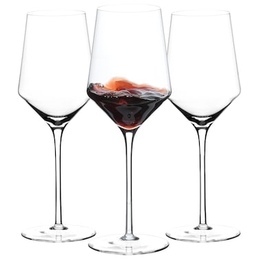 BACLIFE Red Wine Glasses Set of 3 - Premium Crystal Wine Glasses Hand Blown-15 oz