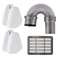 KingBra 1 Hepa Filter 2 Foam &amp; Felt Filters 1 Vacuum Floor Nozzle Hose Compatible with Shark Navigator Lift-Away NV350 NV351 NV352 NV355 NV356 NV357 UV440, Compatible with Part XFF350 XHF350 193FFJ