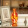 C&Atilde;&iexcl; d'Oro Small Glass Vase Orange/Yellow Confetti Hand Blown Murano-Style Art Glass for Flower and Decor - Model N&Acirc;&ordm; 67