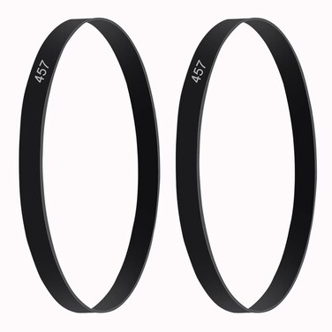 2 PCS Vacuum Belts 562289001 Replacement Belts for Hoover Windtunnel T-Series, Fit UH70200 UH70210 UH70105 UH70120 UH71214 UH71215 UH71250 UH72600, Replace Part AH20065,12.8 x457 Flat Belts