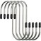 RLOVAL 5 Pcs S Hooks for Hanging,Non Slip Metal Plus Non-Slip Cap,Upgraded Firm Heavy Duty Large Utility Hooks,Heavy Duty Hanging Hooks for Plants Basket Towels,Urinary Drainage Bag, Kitchen,Bathroom
