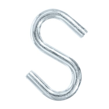 Craft County 2 Pack of 3-Inch Long Heavy-Duty Steel Utility S Shaped Hooks for Hammocks, Hanging Art, and Decorations