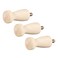 uxcell Wall Hooks Screw-On Solid Wood Hook Coat Hook Shaker Pegs Decorative Wall Mount Hook 22mmx48mm(DxL) No Paint, 3pcs