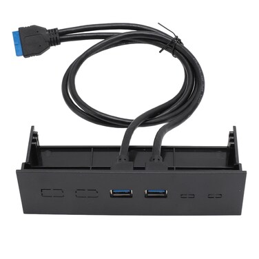 5.25 Inch Front Panel USB Hub,USB Hub with USB3.0 Ports,2 Port USB 3.0 Hub for PC, Optical Drive Front Panel Computer Case Expansion Board,Fits 5.25 PC Computer Case