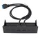 5.25 Inch Front Panel USB Hub,USB Hub with USB3.0 Ports,2 Port USB 3.0 Hub for PC, Optical Drive Front Panel Computer Case Expansion Board,Fits 5.25 PC Computer Case