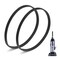 JEDELEOS Type W Belts for Eureka Airspeed Unlimited, Exact and Suctionseal 2.0 Pet Vacuum AS3033A AS3030A AS3008A AS3011A AS3101A AS3104A AS5210 AS1060, Replace Parts 86389 and 67037 (Pack of 2)