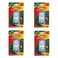 Command Large Clear Outdoor Window Hook, 3 Piece (1 Hook, 2 Strips), 4 Pack