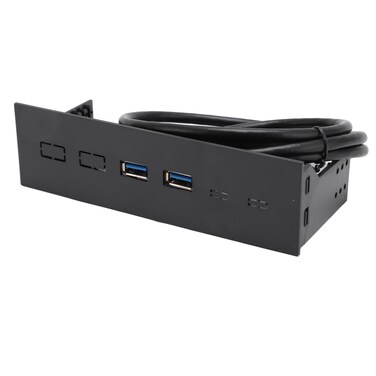 Sanpyl 5.25 Inch Front Panel USB Hub with 2-Port USB 3.0, 5Gbps USB3.0 Drive Front Panel Computer Case Expansion Board for Desktop Computer, 20 Pin Connector