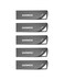 GARMESE 32GB USB 3.0 Flash Drive, 5-Pack Waterproof Metal USB Memory Stick, Slim Thumb Drive Portable Pen Drive with Keychain Hole Stylish Jump Drive for Computer/Car/Smart TV