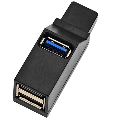 EXKOKORO 3-Port USB 3.0 Hub USB Extender USB Spliter, 2 x USB2.0/1 x USB 3.0 Mini Portable Fast High Speed USB Splitter Hub Transfer, Compatible with PC Laptop Computer Mac Windows
