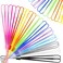 Shappy 100 Pcs Hand Wrist Strap Lanyard 7 Inch Short Colorful Nylon Wrist Lanyard String for USB Flash Drives, Cell Phone, Keys, Camera, Keychain, ID Badge Holder, Name Tag - Assorted Colors