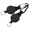 Onwon 2 Pieces Heavy Duty Retractable Key Chain with Swivel-Back Extractable 25 Inch Stainless Cable Great for Swipe ID Cards or USB Flash Drives