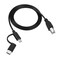 RIIEYOCA USB B Printer Cable 3.3 ft, 2-in-1 Designed, Micro USB to USB B, USB C to USB B Printer Cable for Computer, Scanner, Electric Keybords,Digital Piano, MIDI Controller, and etc.