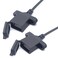 ezonpinzv USB Female Socket DustProof Cap Cable USB (AF) Type A Female Data Cable with Dustproof Cover Locked Dust-Proof USB 2.0 Female Port with Dustproof Cap Cover 2PCS