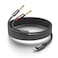 Smithok USB C to Dual 6.35mm 1/4 inch Stereo Splitter Y Cable, USB Type C to Dual 6.35mm 1/4 inch TS Audio Cord for iPhone 15 Series,Smartphone,Tablet,Laptop, Amplifier, Speaker(6.6 ft/2m)