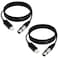 LIENIAO (2PCS) 5.9Ft USB to DMX Cable USB to DMX Interface Cable with FTDI Chip for DMX512 Protocol lighting equiptment DMX to USB Cable USB to DMX Interface Adapter