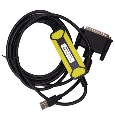 zoyfayl USB-FANUC CNC Programming Cable, USB to RS232 Data Transfer USB Convert DB25 Pin Download Cable for CNC Fanuc