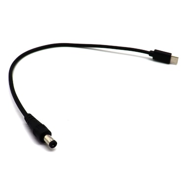 Disscool 20V 5A USB 3.1 Male to DC 5.5 x 2.5mm Male Charging Power Cable, USB 3.1 Type C USB-C to DC 5.5 x 2.5mm Power Jack Extension Charge Cable(0.25M)