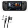 BoxWave Cable Compatible with Valve Steam Deck - MagnetoSnap PD AllCharge Cable (100W), Magnet PD 100W Charging Cable USB Type-C Micro USB for Valve Steam Deck - Jet Black