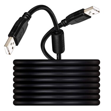 Inovat 25FT USB Extension Cable USB 2.0 Cable Type A Male to Type A Male AM to AM Black