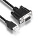 MEIRIYFA USB to RS-232 DB9 Female Serial Adapter Cable, USB 2.0 Male to RS232 Com Female DB9 Serial Converter Cable (1.8M)