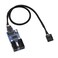 ELECTOP 9 Pin 2 in 1 Internal USB Splitter Cable, USB Header Male 1 to 2 Female Extension Connector Adapter, USB 2.0 HUB Connector Port Multiplier PWM Fan (30cm/0.98ft)