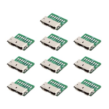 chenyang 10 Pack USB 3.0 Micro-B DIY Connector Micro USB 3.0 10Pin Female Socket Port Repair Replacement Solder Adapter