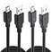 Xahpower 2 Pack 10Ft Controller Charging Cable for PS4, Play and Charge Micro USB Charger High Speed Data Sync Cord for Sony PlayStation 4 PS4 Slim/Pro Controller, Xbox One S/X Controller, Android