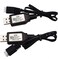 2 Packs Gel Ball Blaster XH-3P Charger, 7.4V Lipo Battery USB Charging Cables Accessories for Splat Orby Gun, Compatible with Splatter Blaster, RC Car Boat and Foam Flying Toy for Ages 14+, White