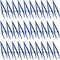BLLNDX 30PCS Disposable Tweezers 13cmx2.3cm Plastic Clips for Medical First Aid Kit Crafts Gauze Laboratory School Mini Battery Replacement Cosmetics Blue