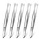 5 Pcs Round Tip Tweezers Round Tweezers Stainless Steel Tweezers Eyebrow Hair Removal Tweezers Blunt Tip Tweezers Multi Purpose Tweezer Makeup Cosmetic Tool