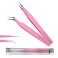 FancyFace Beauty 2 Pieces Straight and Curved Tip Tweezers Eyelash Extension Tweezers, Stainless Steel False Lash Application Tools