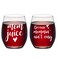 Futtumy Mom Gift, Mom Juice Because Mommin Ain&acirc;&euro;&trade;t Easy Stemless Wine Glass Set, Mothers Day Gift Birthday Gift Christmas Gift for Mom Mother Mom to be New Mom Mama, 15 Oz