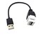 Poyiccot USB 2.0 Keystone Jack Cable, USB 2.0 A Male to Keystone Female M/F Pigtail Extension Keystone-to-Cable for Wall Plate Connectors Adapter Convertor Cable