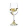 Enamel Flower Gin Balloon Glass Wine Glass Birthday Mothers Day Gifts (Yellow lily)