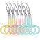 Maitys 6 Pcs Stainless Steel Eyebrow Scissors Tweezers,Scissors Handle Shaped Eyebrow Tweezers Clip, Flat Straight Tip Tweezers Brow Hair Plucker Remover Facial Hair Eyebrows Care Men Women,3 Colors