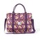Travel Bag is Personal Item on Airplane, Duffle has Trolly Sleeve Padded Strap and Pockets, Carry On is Floral Purple and Pink Inside