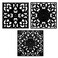 Silicone Trivets Mats-Trivets for Hot Dishes, Table, Countertop, Non-Slip Heat Resistant Modern Kitchen Trivets,Teapot Trivet - Flexible Trivet Square, Hot Pads for Pots &amp; Pans of 3 Black