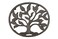 GASAR&Atilde;&permil;, Cast Iron Trivet for Hot Dishes, Pots, and Pans, Metal Trivet, Tree Roots Design, Rubber Feet Caps, Ring Hanger, 8&Acirc;&frac14; x 6&Acirc;&frac34; Inches, Brown, 1 Unit