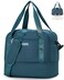 OIWAS Gym Bag Women, Expandable Travel Duffel Bag, Waterproof Duffle Bag, Weekend Bags for Women with Wet Compartment, Airplane Friendly Carry on Tote Bag, Overnight Bags for Women, Peacock Blue